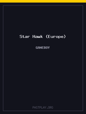 Star Hawk (Europe) cover art