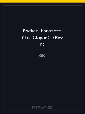 Pocket Monsters Gin (Japan) (Rev A)