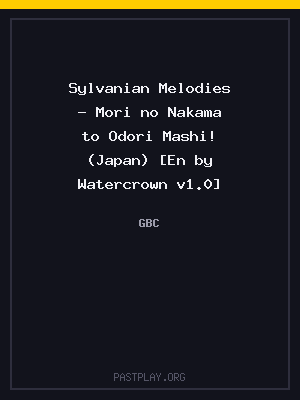 Sylvanian Melodies – Mori no Nakama to Odori Mashi! (Japan) [En by Watercrown v1.0] cover art