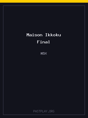 Maison Ikkoku Final cover art