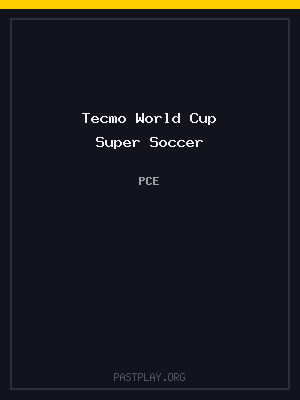 Tecmo World Cup Super Soccer cover art