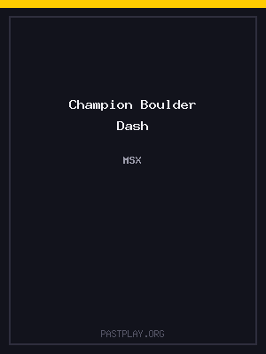 Champion Boulder Dash cover art