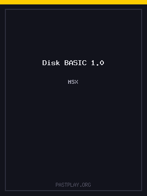 Disk BASIC 1.0