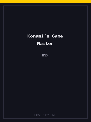 Konami’s Game Master cover art