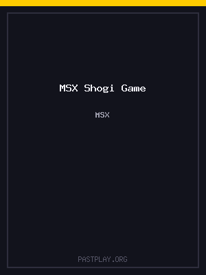MSX Shogi Game