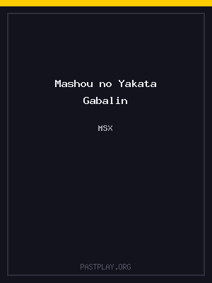 Mashou no Yakata Gabalin