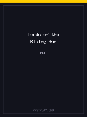Lords of the Rising Sun cover art