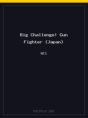 Big Challenge! Gun Fighter (Japan) cover art