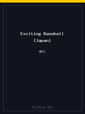 Exciting Baseball (Japan)