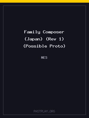 Family Composer (Japan) (Rev 1) (Possible Proto)