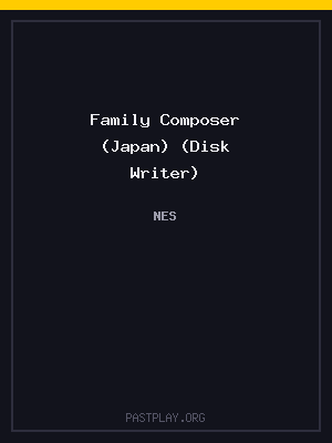 Family Composer (Japan) (Disk Writer)