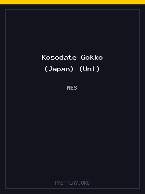 Kosodate Gokko (Japan) (Unl) cover art