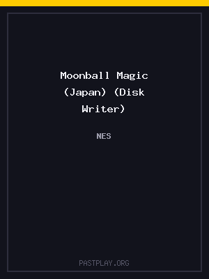 Moonball Magic (Japan) (Disk Writer) cover art