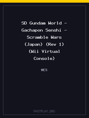 SD Gundam World – Gachapon Senshi – Scramble Wars (Japan) (Rev 1) (Wii Virtual Console)