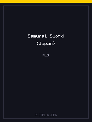 Samurai Sword (Japan) cover art