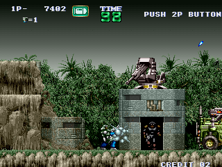 Gunforce Battle Fire Engulfed Terror Island World Imperfect Sound And Graphics cover art