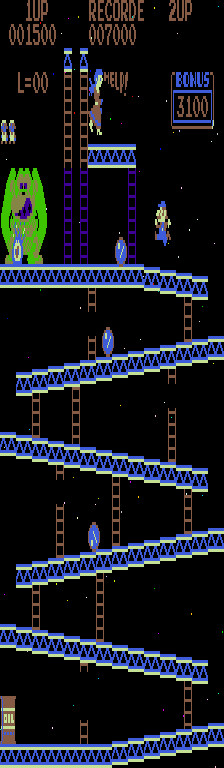 Kong Donkey Kong Conversion On Galaxian Hardware Bad Colours cover art