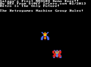 Galaga Demo Set 2 Homebrew